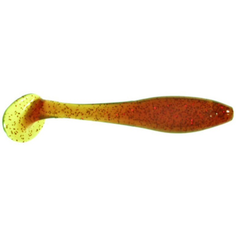 MegaStrike 3” Fat Shad Swim Baits Motor Oil w/Red Flake