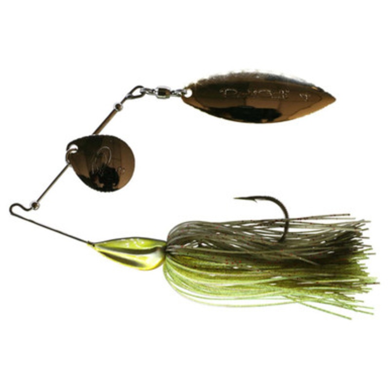 Damiki MTS-14 M Hull Turbulence Spinner Bait Lure Green Pumpkin