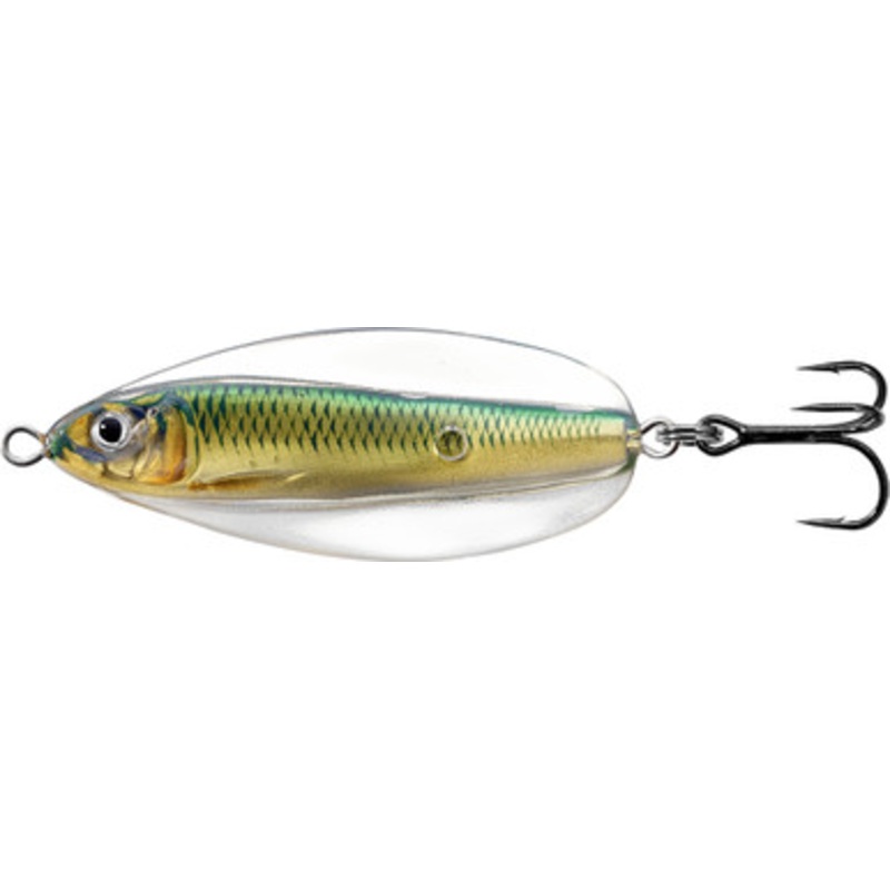 LIVETARGET Erratic Shiner Casting Spoon – 2-3/4in – Gold/Green