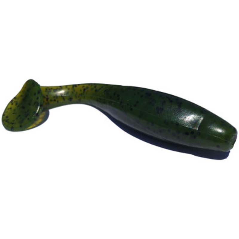 MegaStrike 4” Fat Shad Swim Baits Watermelon w/Black Flake