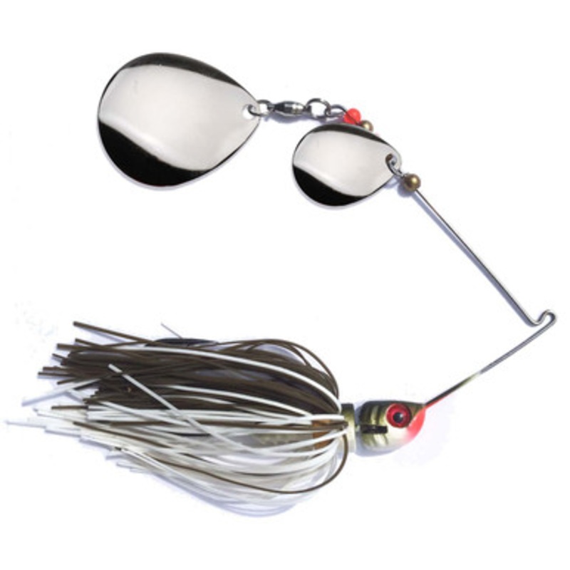 MegaStrike Double Colorado Blade StrikeBack SpinnerBait 3/8oz Baby Bass Skirt