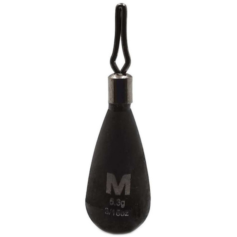 Mustad Tungsten TitanX Teardrop Drop Shot Weights – 1/8oz – 2 Pack