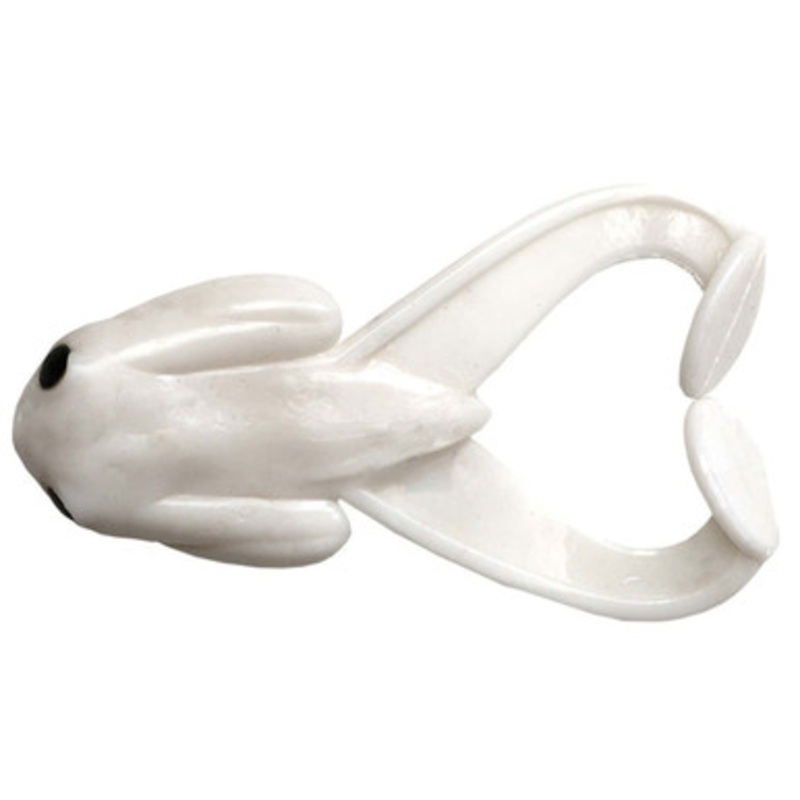 Damiki Air Frog Soft Bait – 4in Cream White