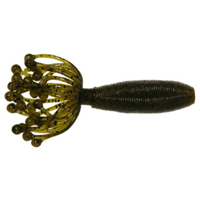 Damiki HYDRA-3 Hydra Soft Bait – 3in Green Pumpkin Black
