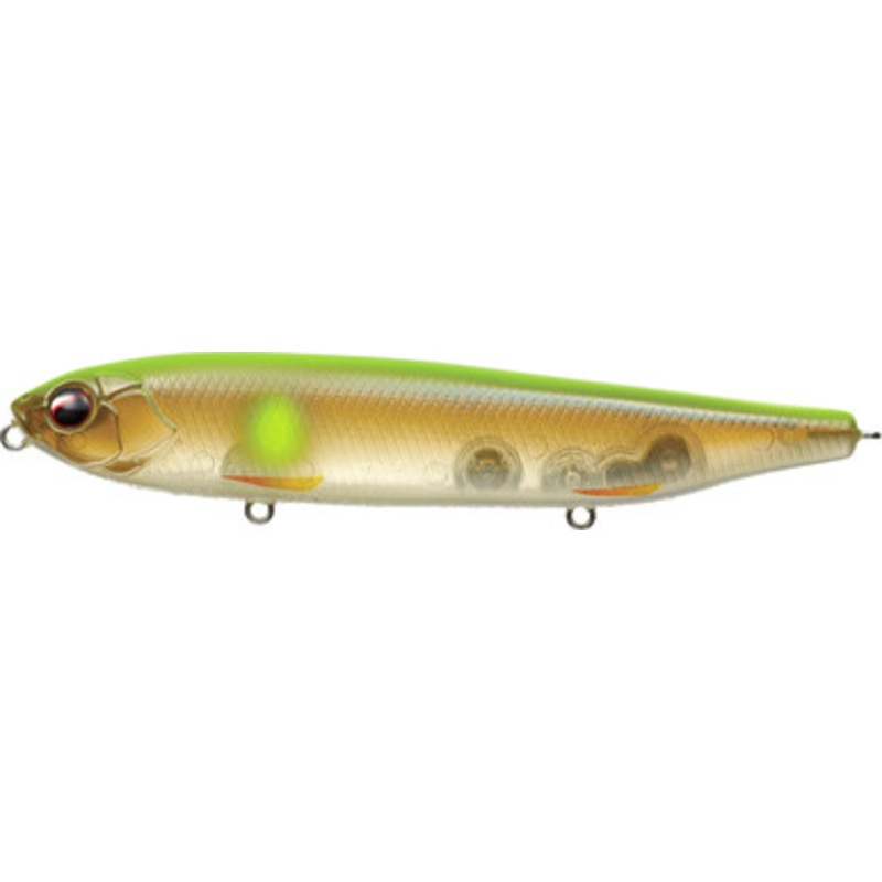 Evergreen JT-115 Topwater Bait – Lime Skeleton Ayu