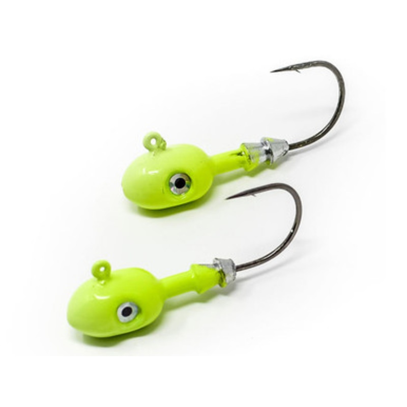 Joebaggs Gulpies Jig Heads – Chartreuse – 3oz