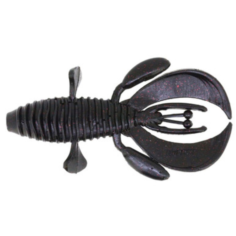 Damiki  Knock Out Soft Bait – 4in Black Red