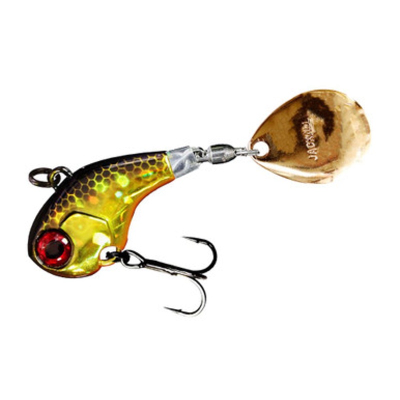 Jackall Deracoup Tail Spin Jig – 3/4oz – HL Gold Black