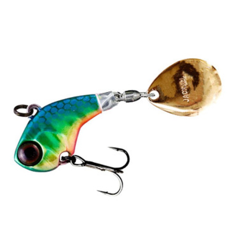 Jackall Deracoup Tail Spin Jig – 3/4oz – HL Lime Gold