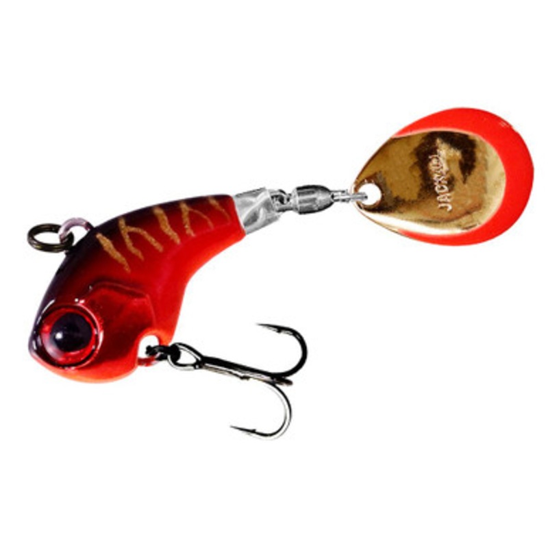 Jackall Deracoup Tail Spin Jig – 3/4oz – HL Red Tiger