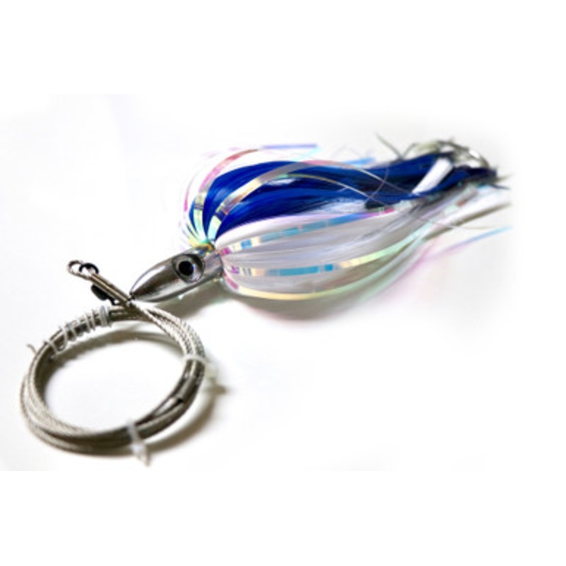 R&R WMSRBLCL10 Wahoo Magnet Sr. Pre-Rigged Trolling Lure – Blue/Clear