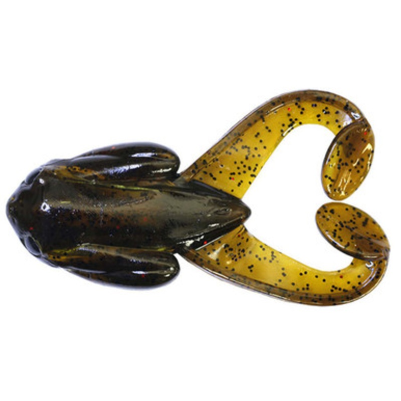 Damiki Air Frog Soft Bait – 4in Green Pumpkin Black