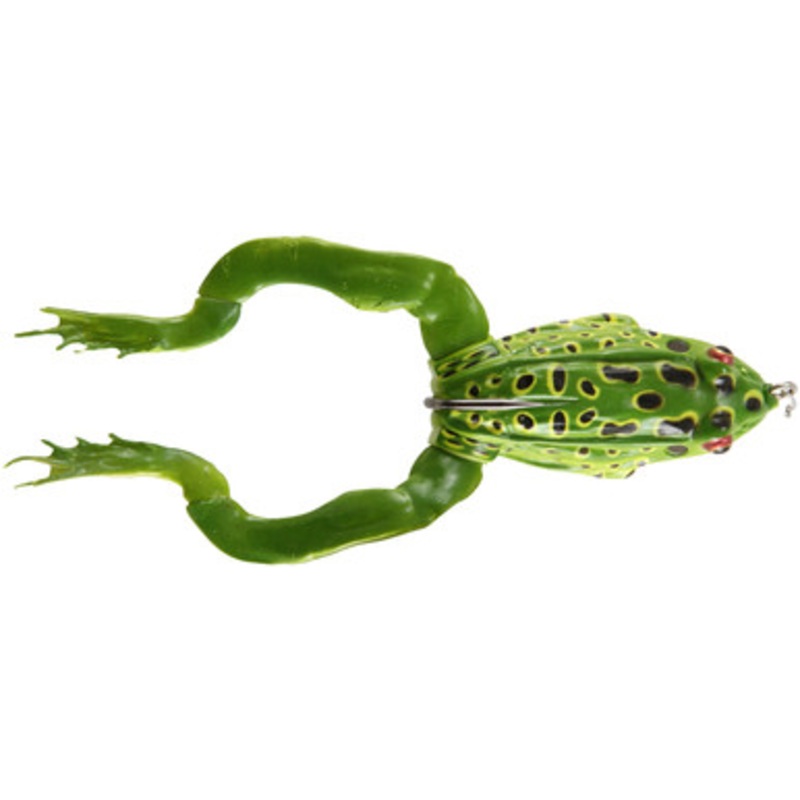 Savage Gear 3D Frog w/ Imitation Legs – 2-3/4in – Green Leopard Glossy