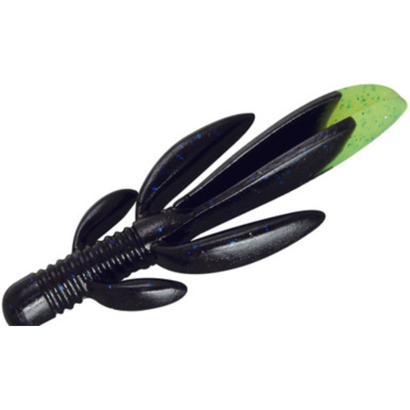 Jackall Darts Hog – 3.5in – Black Blue Flake Chart Tail