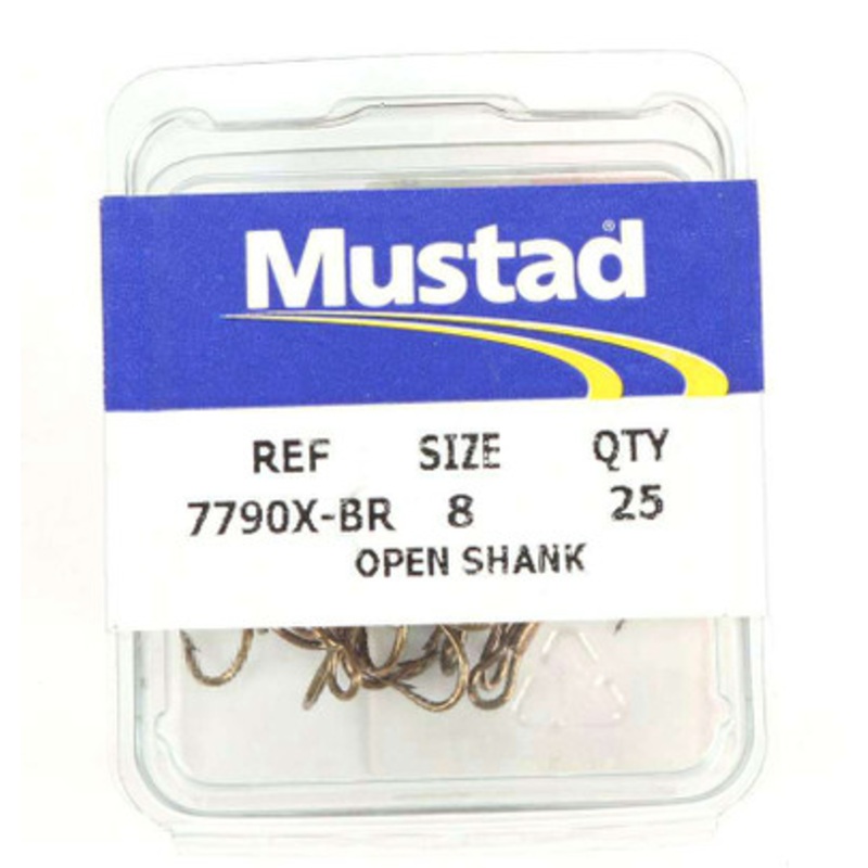 Mustad 7790X Open Shank Treble Hooks – Size 12