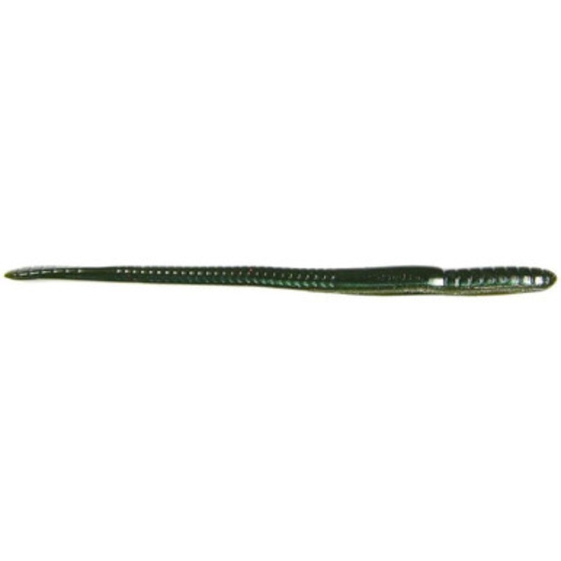 Roboworm SL-F5FB Straight Tail Worm – 7 in. – Green Neon Pumpkin