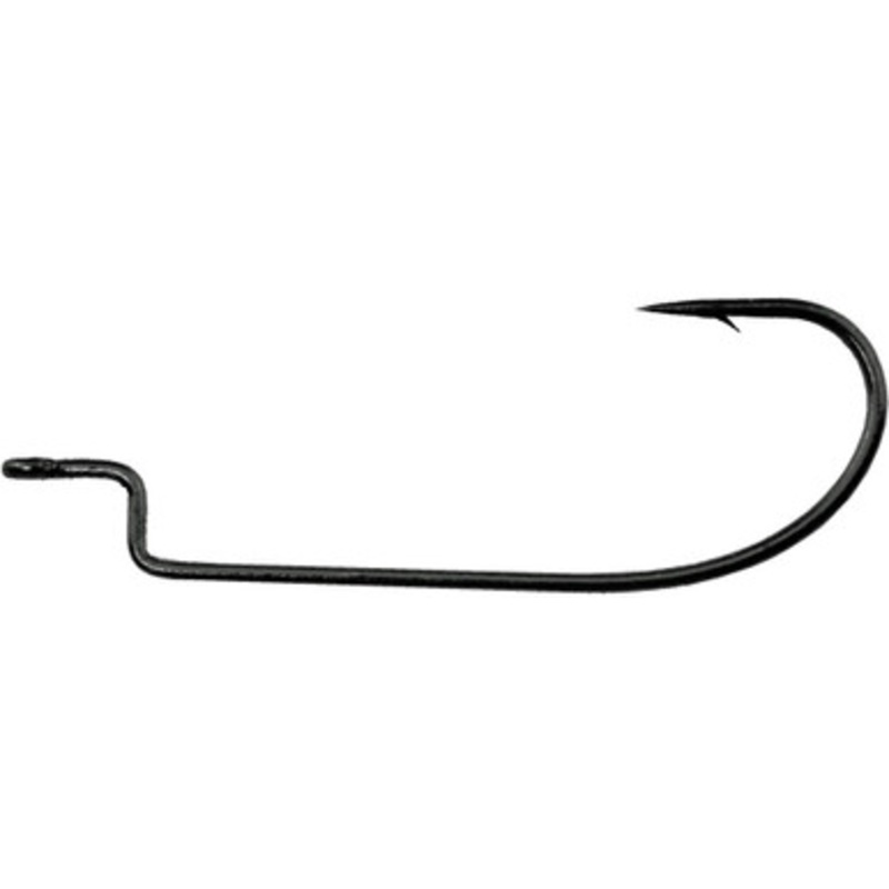 Daiichi D37Z Offset Worm Hooks – Black Nickel – 1/0 – 8pk