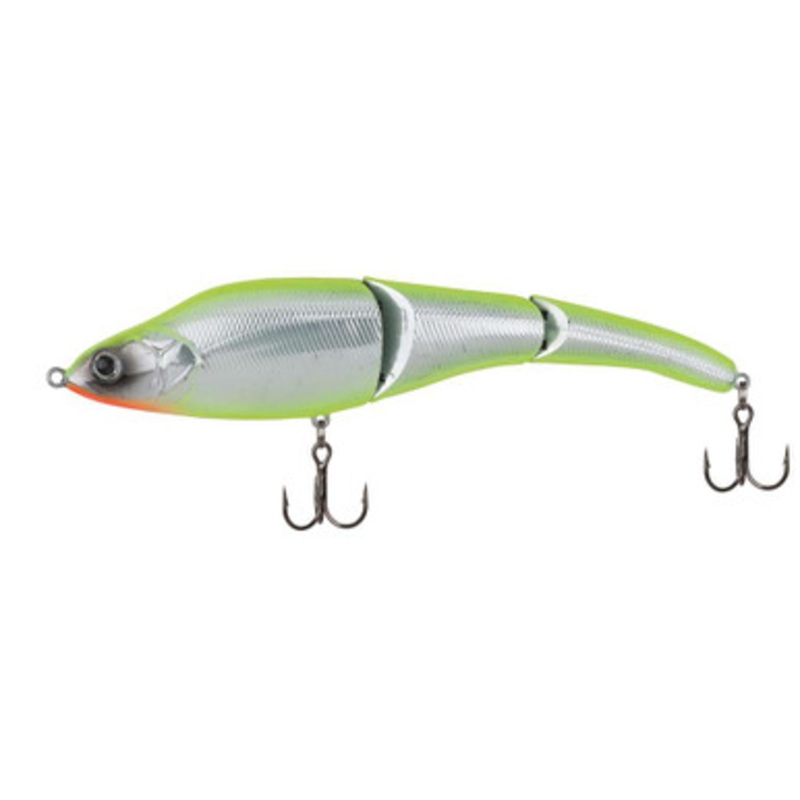 Sebile Magic Swimmer Lure – 3-3/4in Sinking Chrome Chartreuse