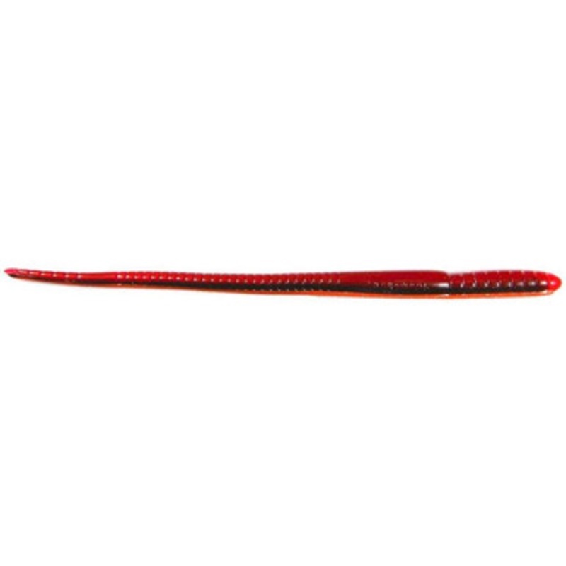 Roboworm SL-H7J0 Straight Tail Worm – 7 in. – Red Craw