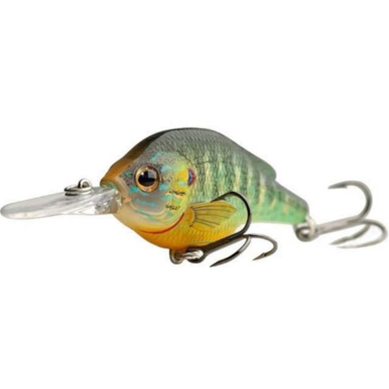 LIVETARGET Lures Pumkinseed Crankbait PS70S Shallow Dive 2.75in 100 Natural Matte