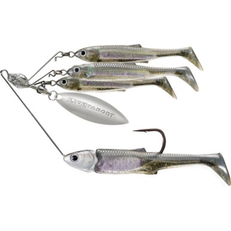 LIVETARGET BaitBall Spinner Rig – Large 3/4oz – Crystal Mylar