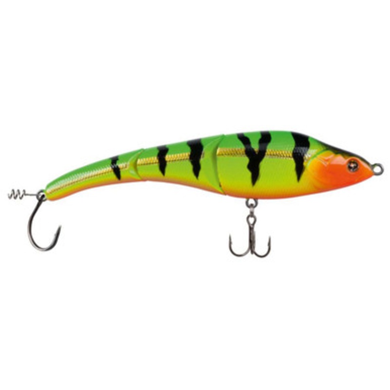 Sebile Magic Swimmer Lure – 6-1/2in Slow Sinking Fire Tiger Gold