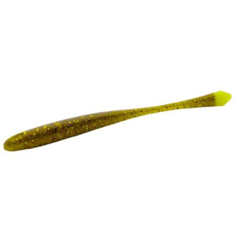 BioSpawn Plasma Tail Bait 4.5in – Green Purple Gold/Plasma
