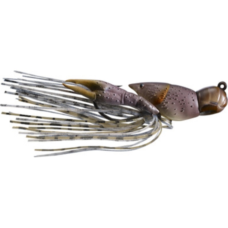 LIVETARGET Hollow Body Crawfish – 1-1/2in – Grey/Brown