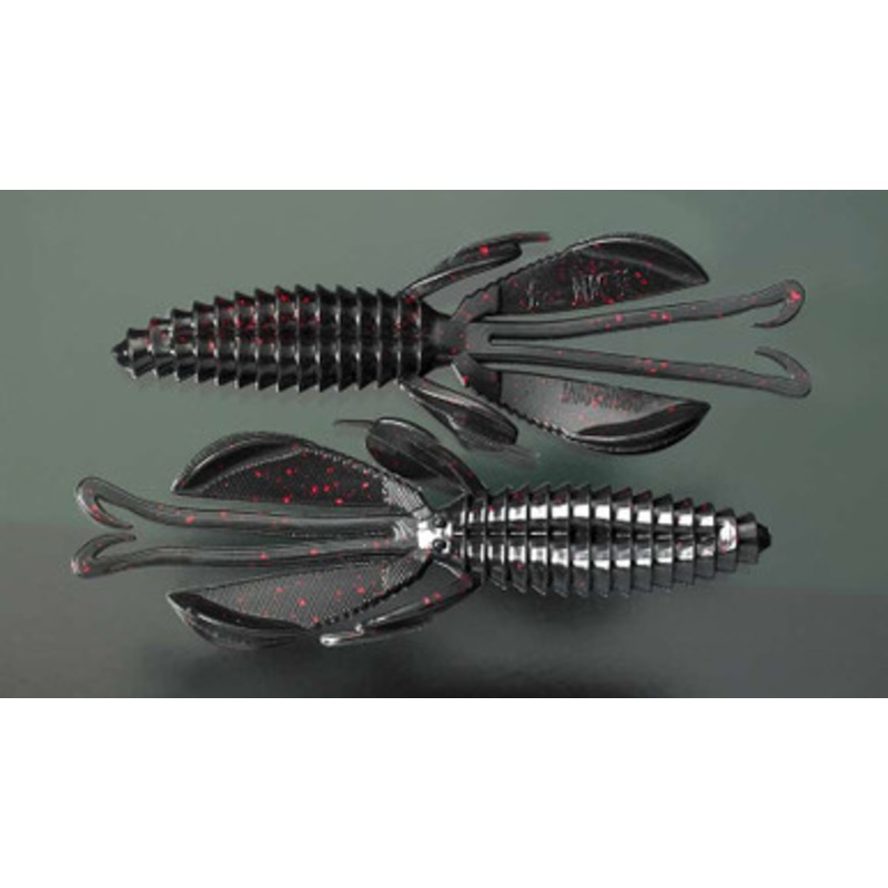 Reaction Innovations Kinky Beaver – Black/Red Flake