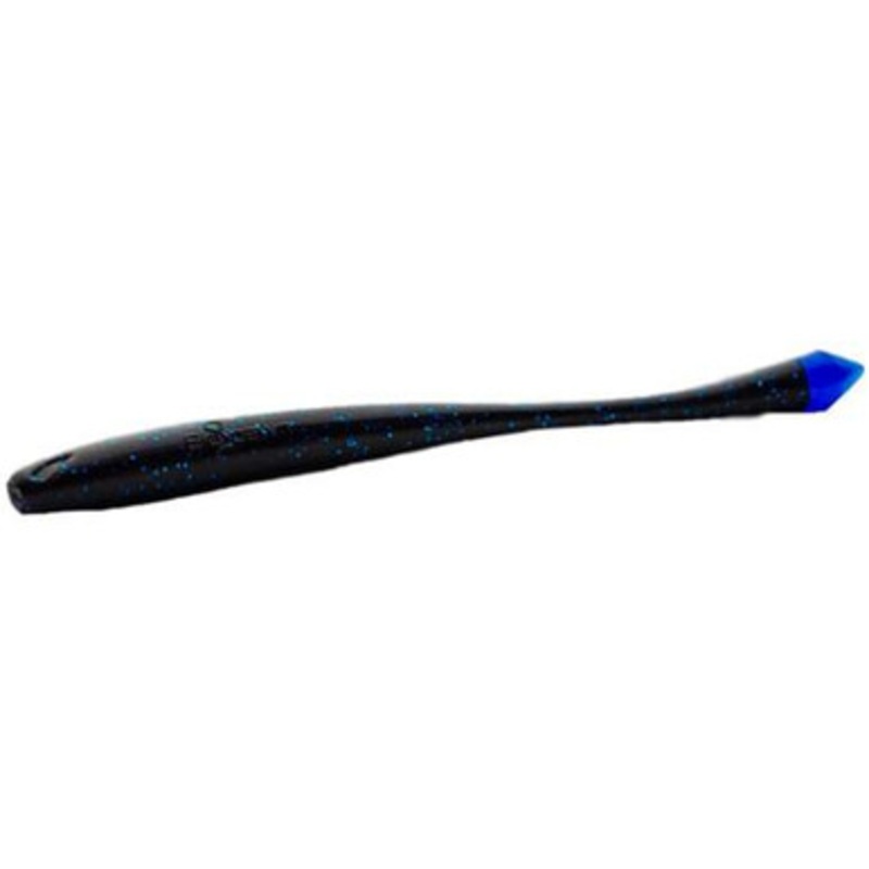 BioSpawn Plasma Tail Bait 4.5in – Black Blue Flk/Blue
