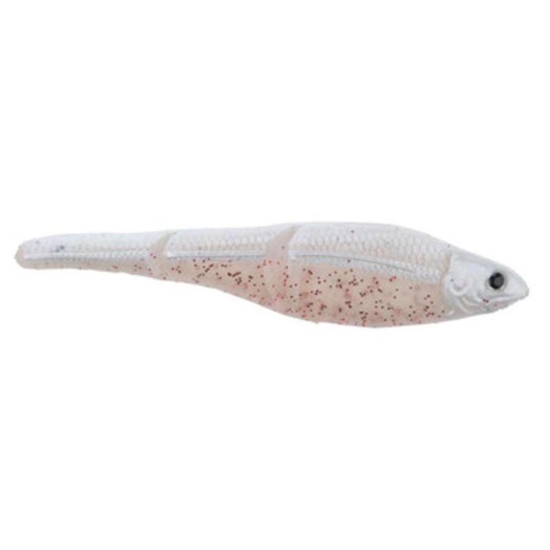 Sebile Magic Swimmer Soft Bait – 4-1/2in White Liner