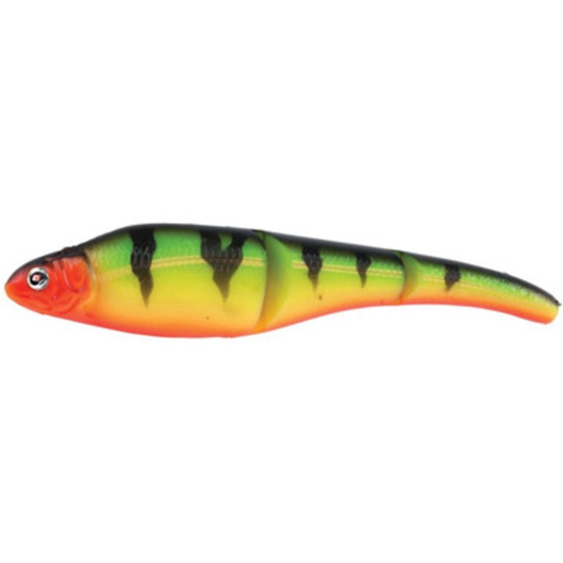 Sebile Magic Swimmer Soft Bait – 8in Fire Tiger Gold