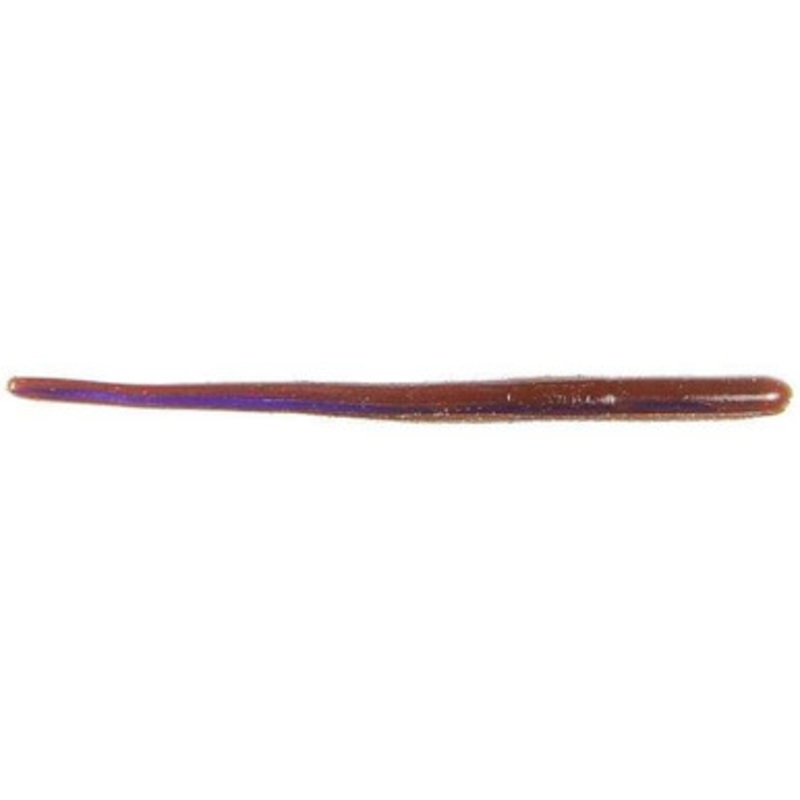 Roboworm SR-A2AR Straight Tail Worm – 6 in. – Oxblood Lt w/ Red Flake