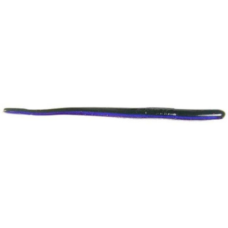 Roboworm SR-F6BF Straight Tail Worm – 6 in. – Green Pumpkin Purple