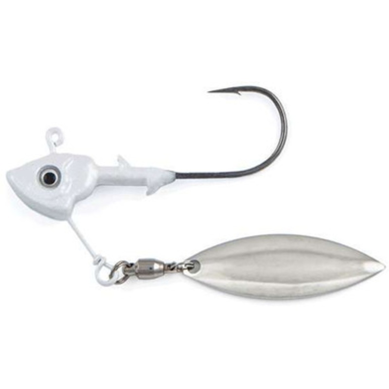Fish Head Stand-Up Underspin – 3/8 oz. – Pearl White