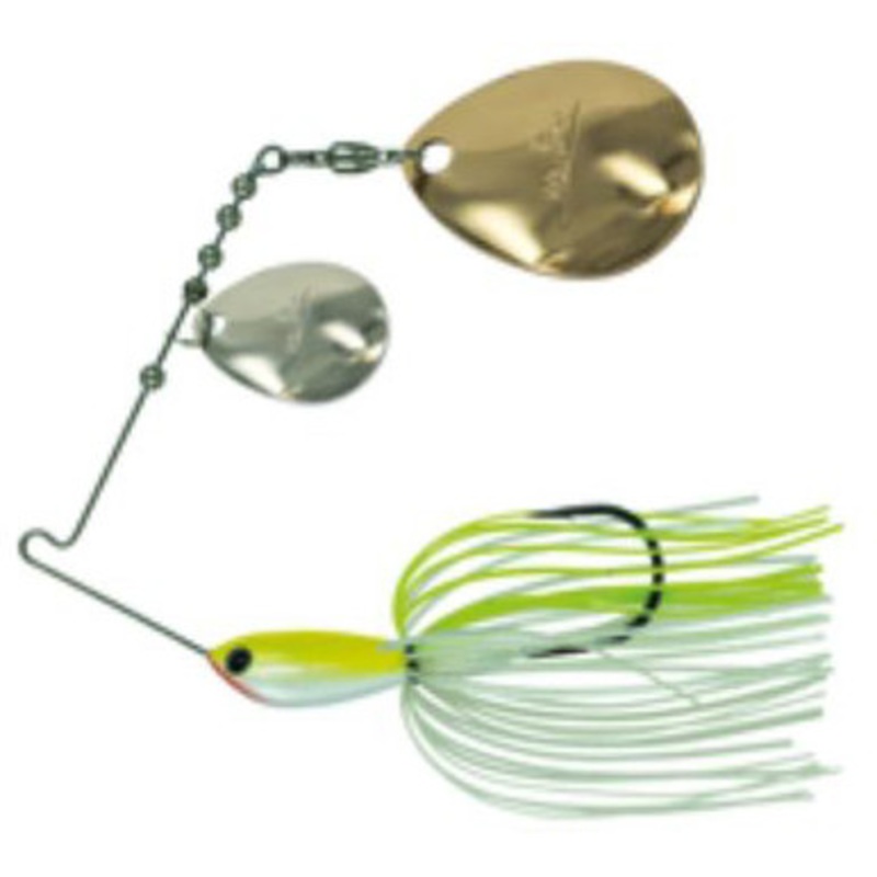 Molix Water Slash DC Spinnerbait – 1/2oz – White Chartreuse