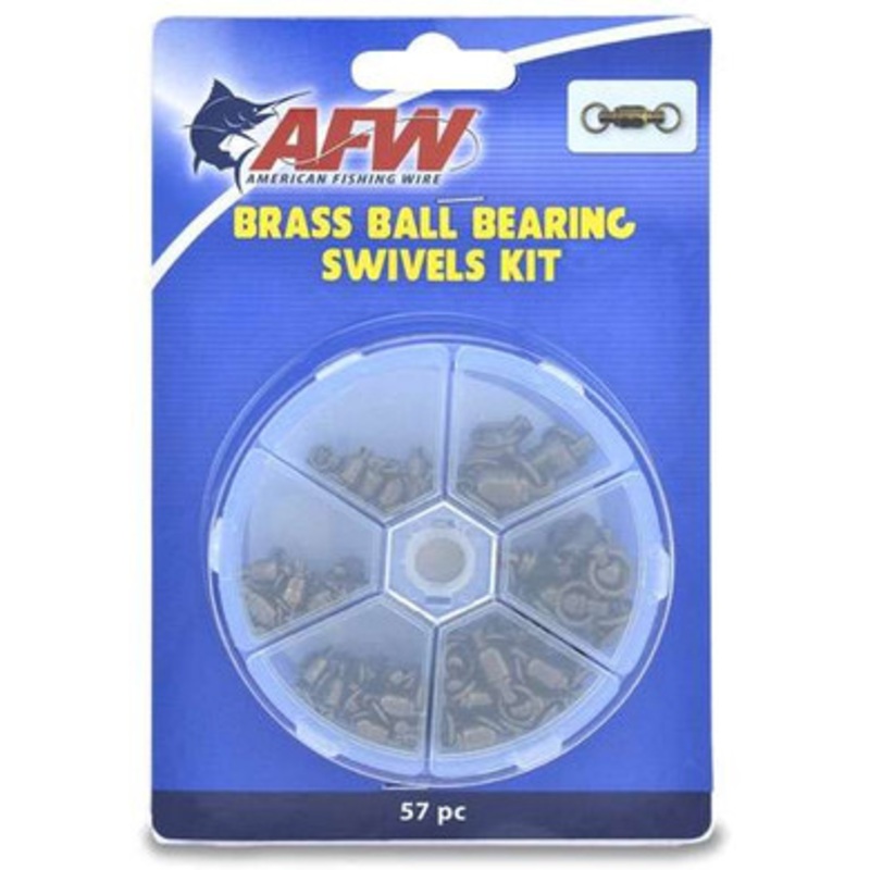 AFW TKB00006 Brass Ball Bearing Swivels Kit, 57 Pieces