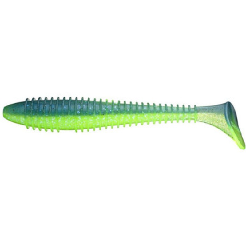 Keitech FS28 FAT Swing Impact 2.8” Swimbait 450 Electric Blue / Chartreuse