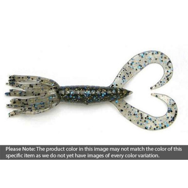 Keitech Little Spider Soft Bait – 3.5in 312 Black w/Blue Flake