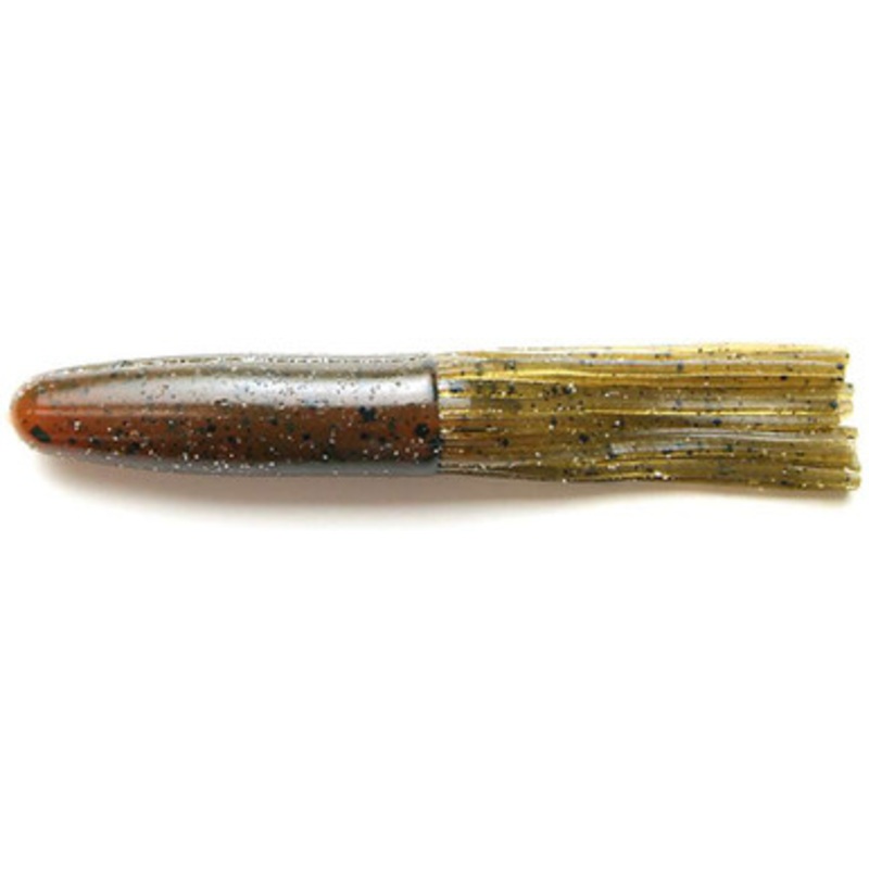 Keitech SCT425 Salty Core Tube 4.25” Soft Bait 501 Green Pumpkin Crawdad