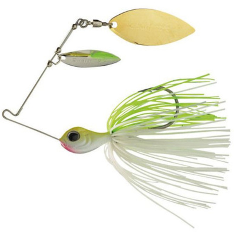 Molix Venator DW Spinnerbait – 1/2oz – White/Chartreuse