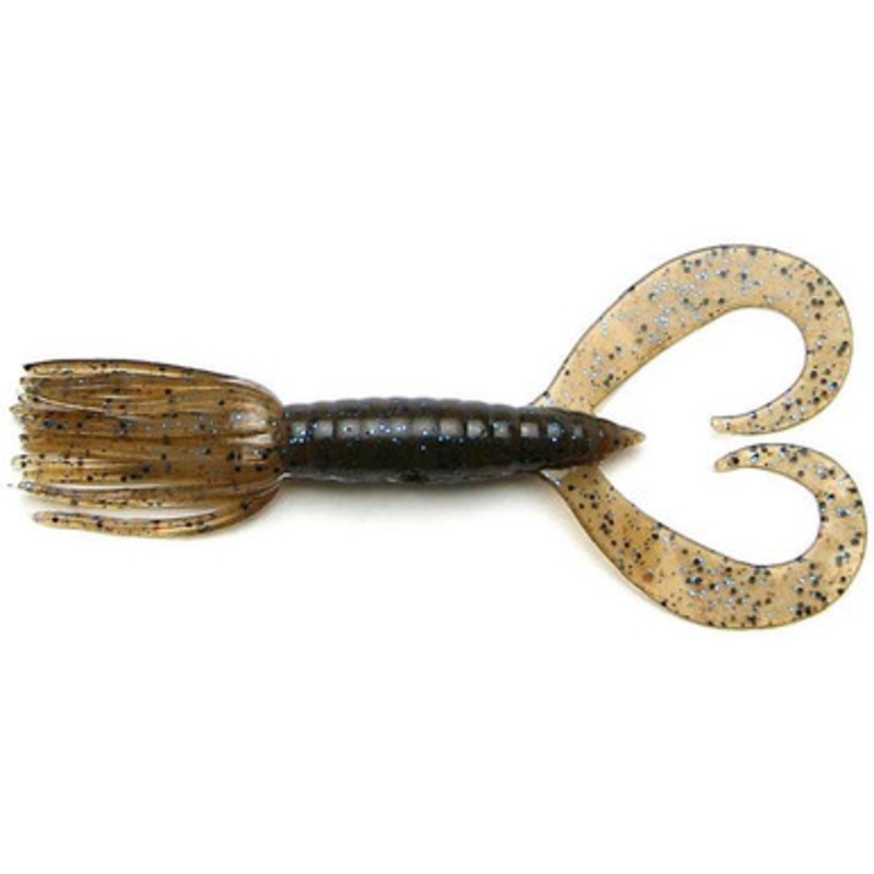 Keitech Little Spider Soft Bait – 3in 207 Green Pumpkin Blue