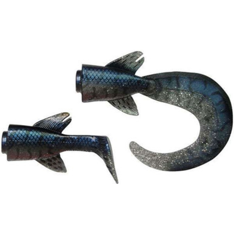 Savage Gear HP-RP-250 Hybrid Pike Replacement Tails f/ 10 in. Pike Fire Tiger