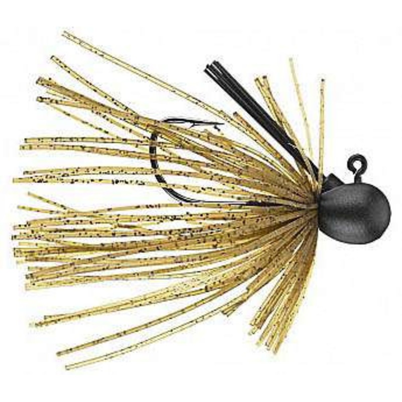 Keitech GJ532 Tungsten Guard Spin Jig 5/32oz 101 Green Pumpkin