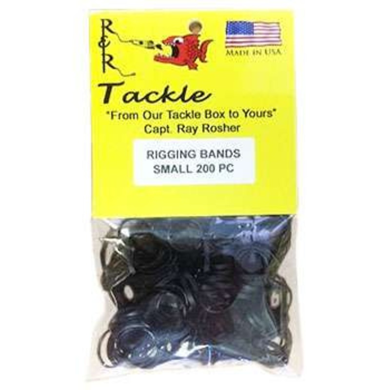 R&R RBS200 Black Rigging Bands 200pk Small