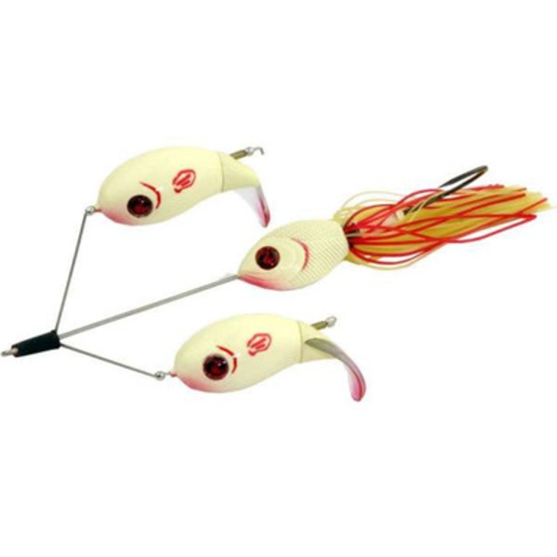 River2Sea Double Plopper Buzzbait Lure – Bone
