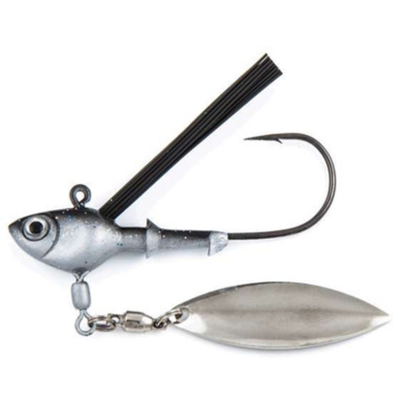 Fish Head Spin Weedless Underspin – 1/2 oz. – Smokin’ Shad