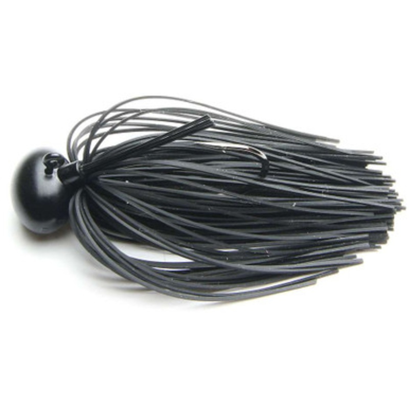 Keitech FT38 Tungsten Model II Football Jig 3/8 oz 001 Black