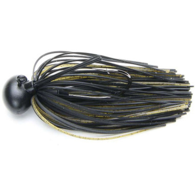 Keitech FT38 Tungsten Model II Football Jig 3/8 oz 103 Green Pumpkin / Black
