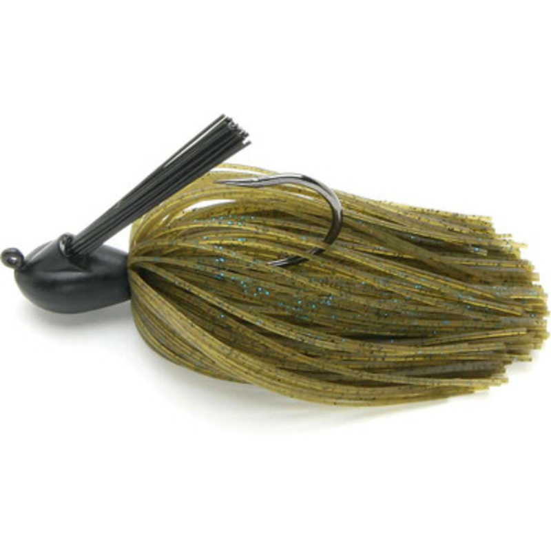 Keitech RJ14 Tungsten Model I Casting Jig 1/4oz 207 Green Pumpkin Blue Flake